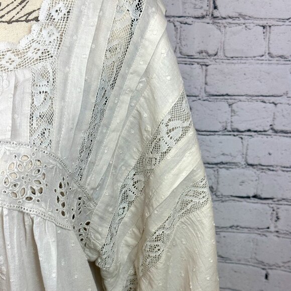 Free People Azalea Lace Tunic/Dress - color: Mineral - size L - Picture 9 of 16